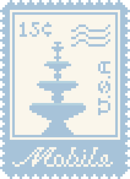 Mobile Bienville stamp- Digital chart